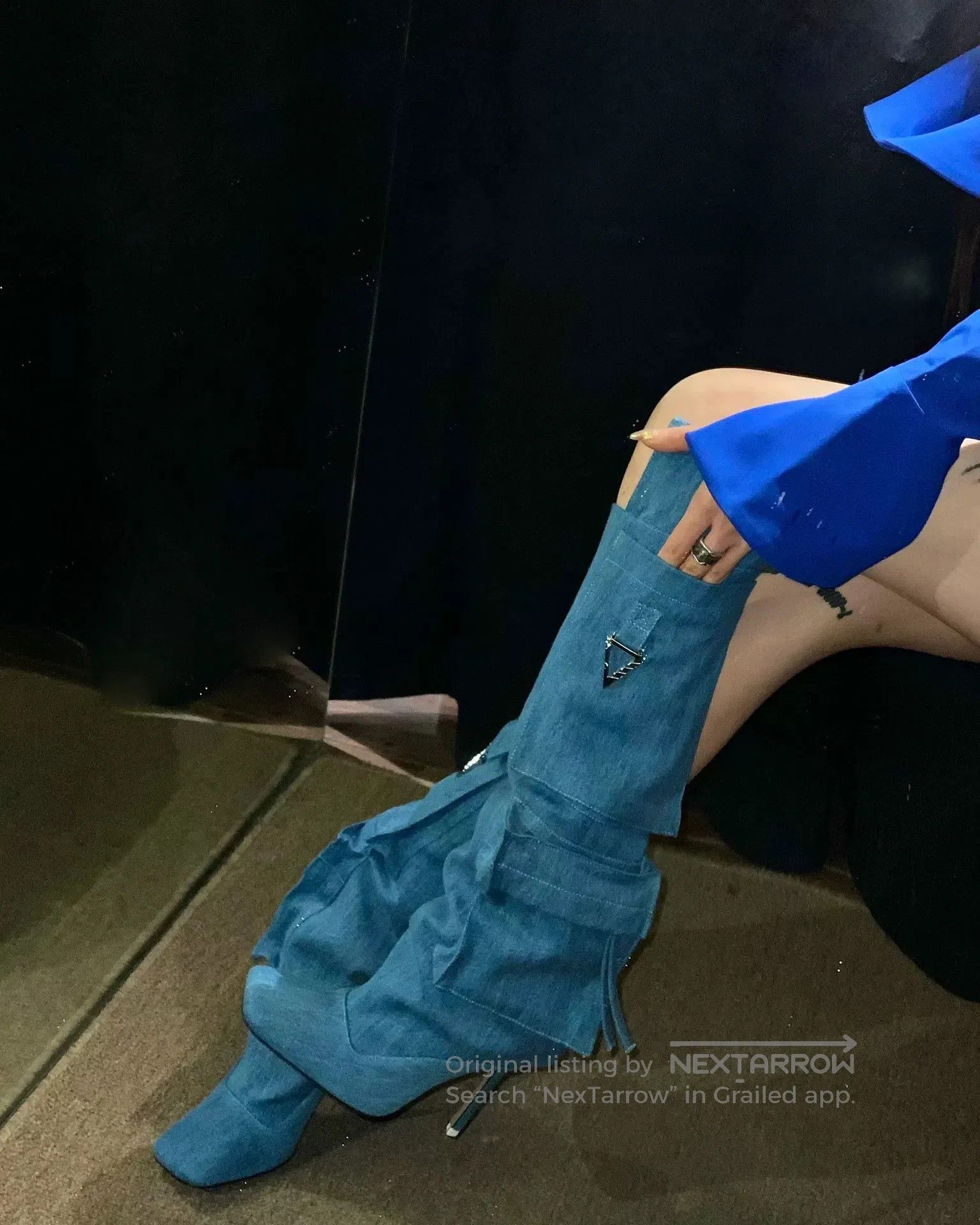 The Attico THE ATTICO Denim Knee. Size US 6 / IT 36 - 7 Thumbnail