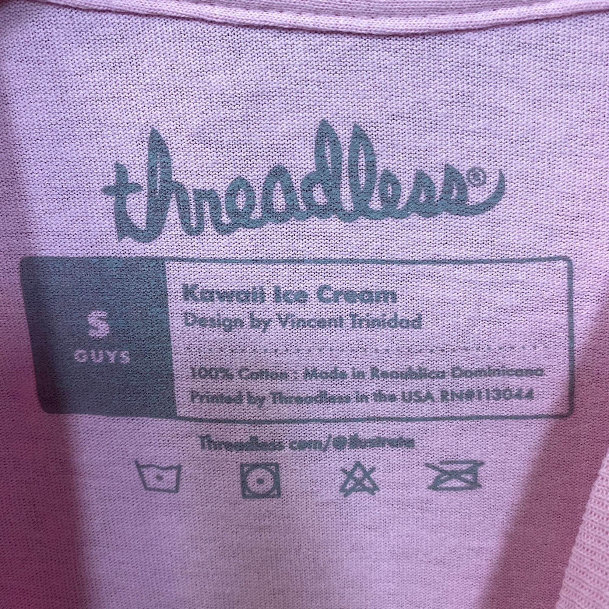 Threadless Kawaii Ice cream Graphic Design T-Shirt Small Size S / US 4 / IT 40 - 4 Thumbnail