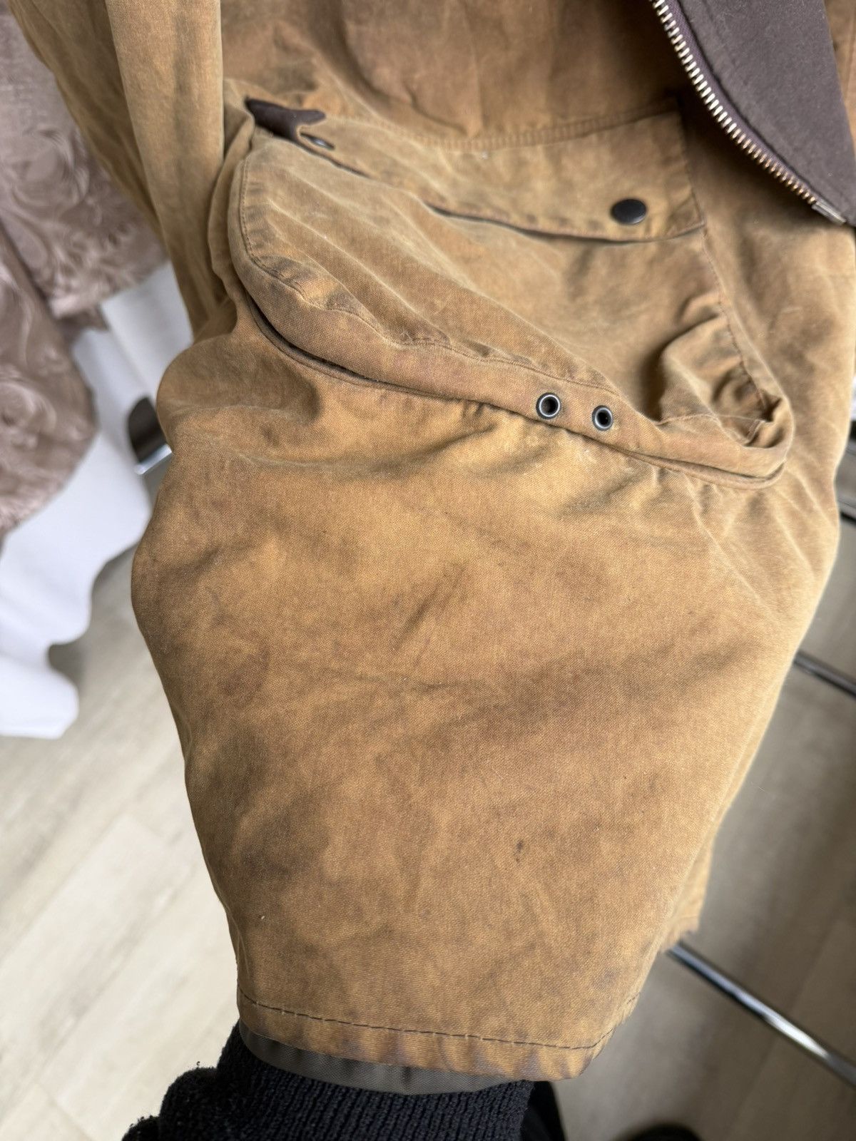 Barbour Rare vintage Barbour Wax jacket wax Duffle Coat A869 brown Size US XL / EU 56 / 4 - 16 Thumbnail