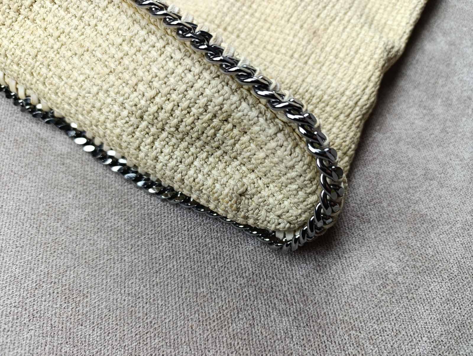 Stella McCartney STELLA MCCARTNEY FALABELLA COTTON TOTE BEIGE Size ONE SIZE - 13 Thumbnail