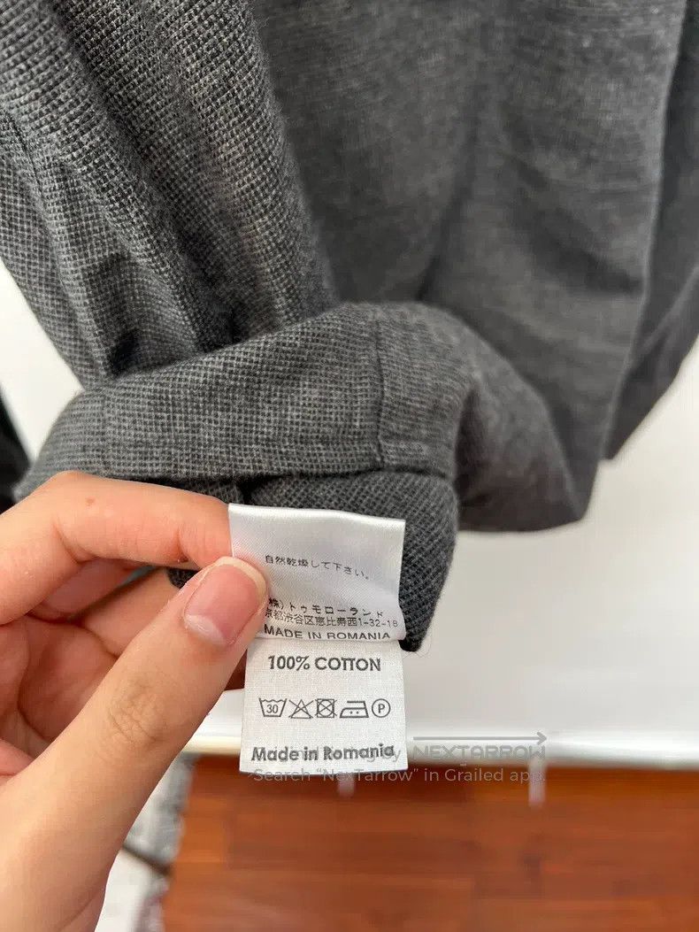 Dries Van Noten DRIES VAN NOTEN Grayish Blue Tailored Shirt Size US S / EU 44-46 / 1 - 7 Thumbnail