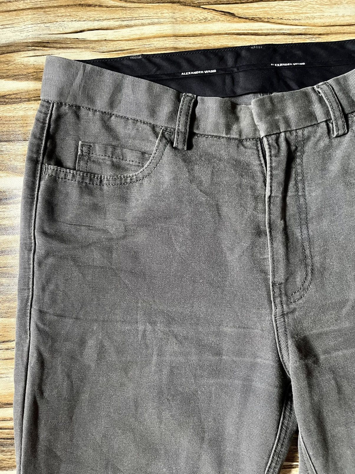 Alexander Wang Contrast Double Knee Cotton Gray and Black Size US 30 / EU 46 - 4 Thumbnail