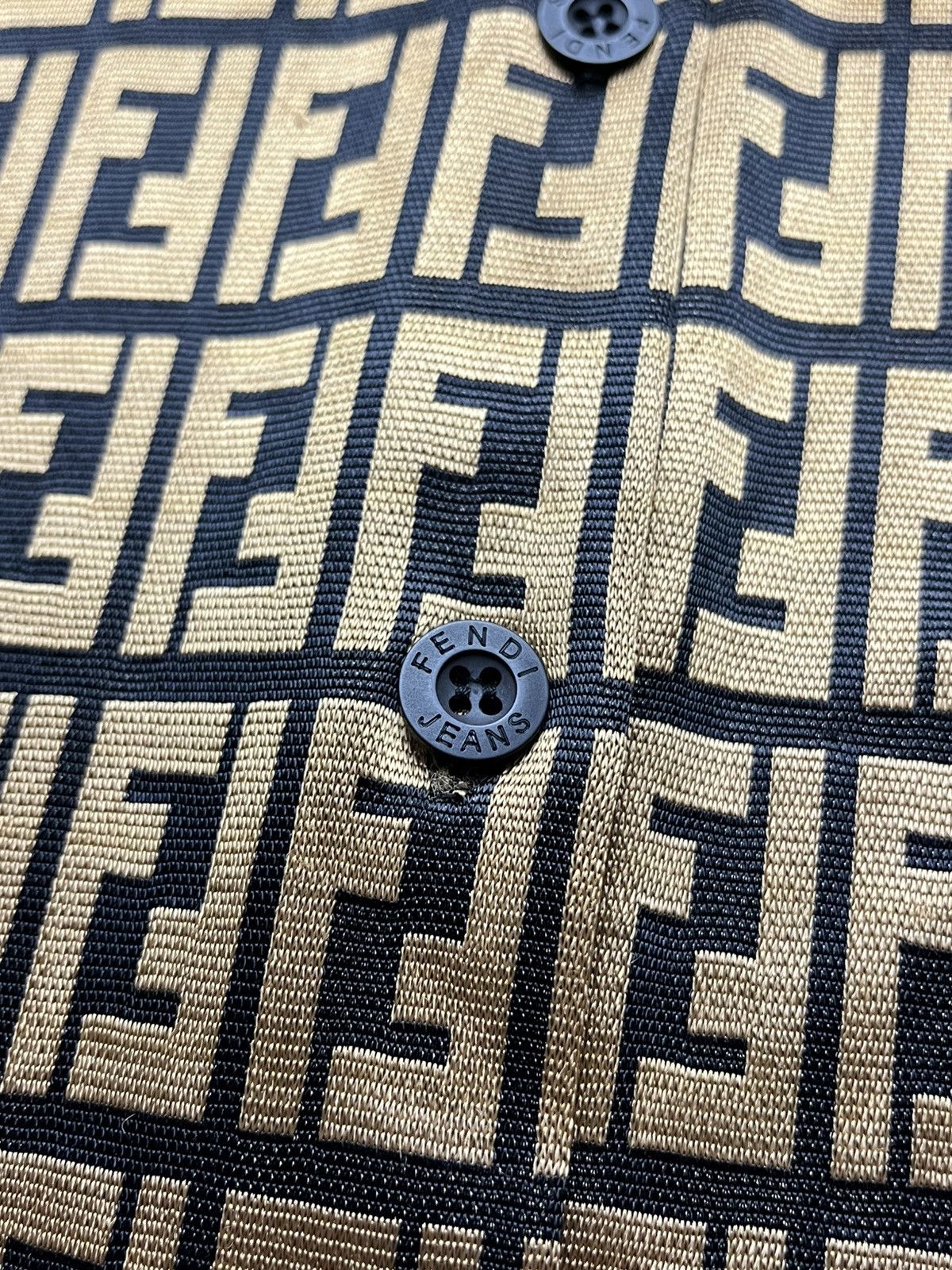 Fendi Vintage Fendi Zucca Monogram Shirt Size M / US 6-8 / IT 42-44 - 5 Thumbnail