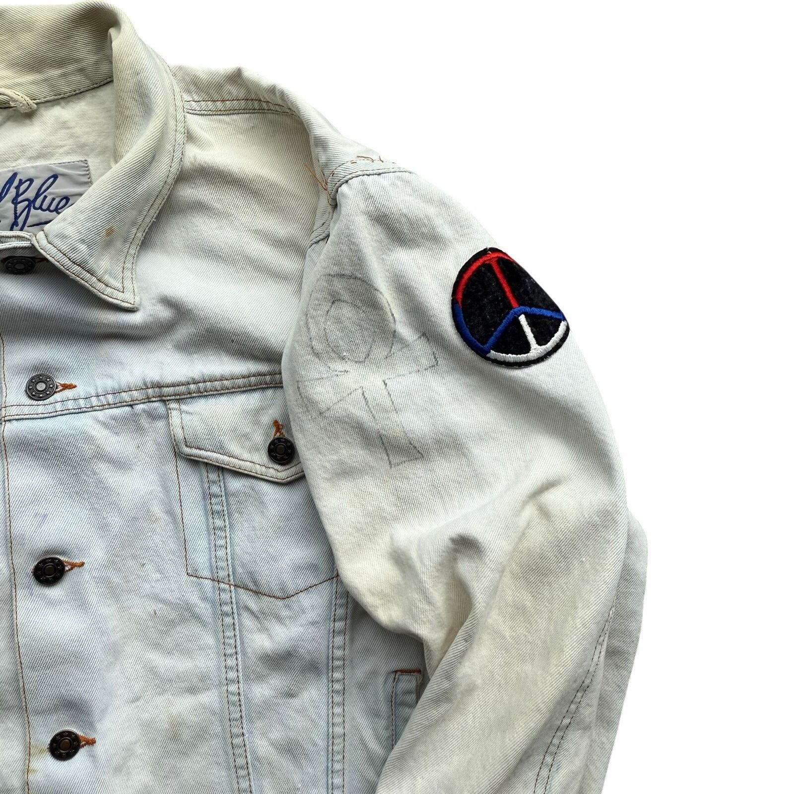 Vintage Vintage 90’s Patchwork Custom Denim Jacket XL Size US XL / EU 56 / 4 - 5 Thumbnail