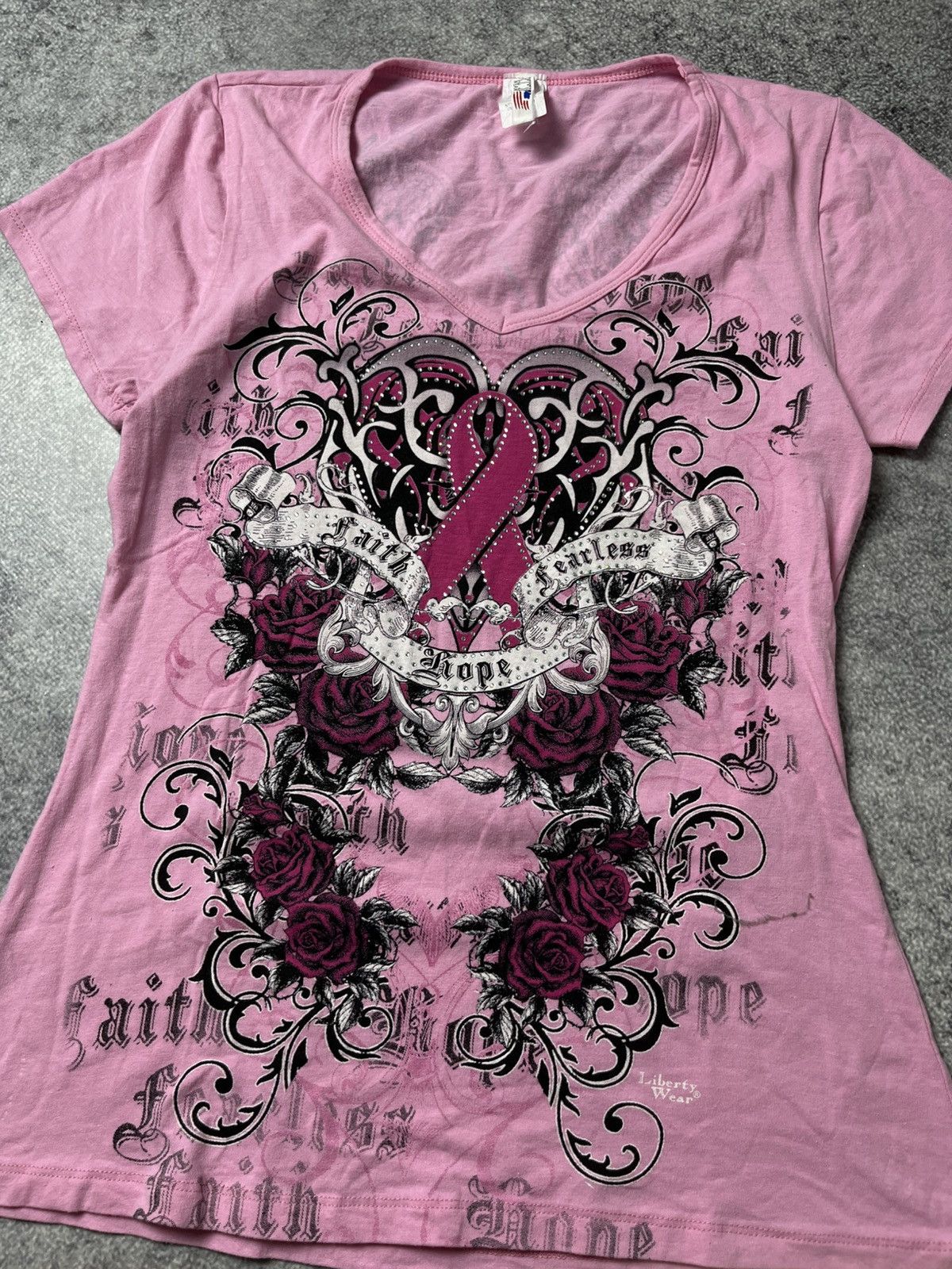 Hysteric Glamour 🔥 CRAZY HYSTERIC GLAMOUR LGB VIBE Y2K GOTHIC PUNK T SHIRT Size L / US 10 / IT 46 - 3 Thumbnail