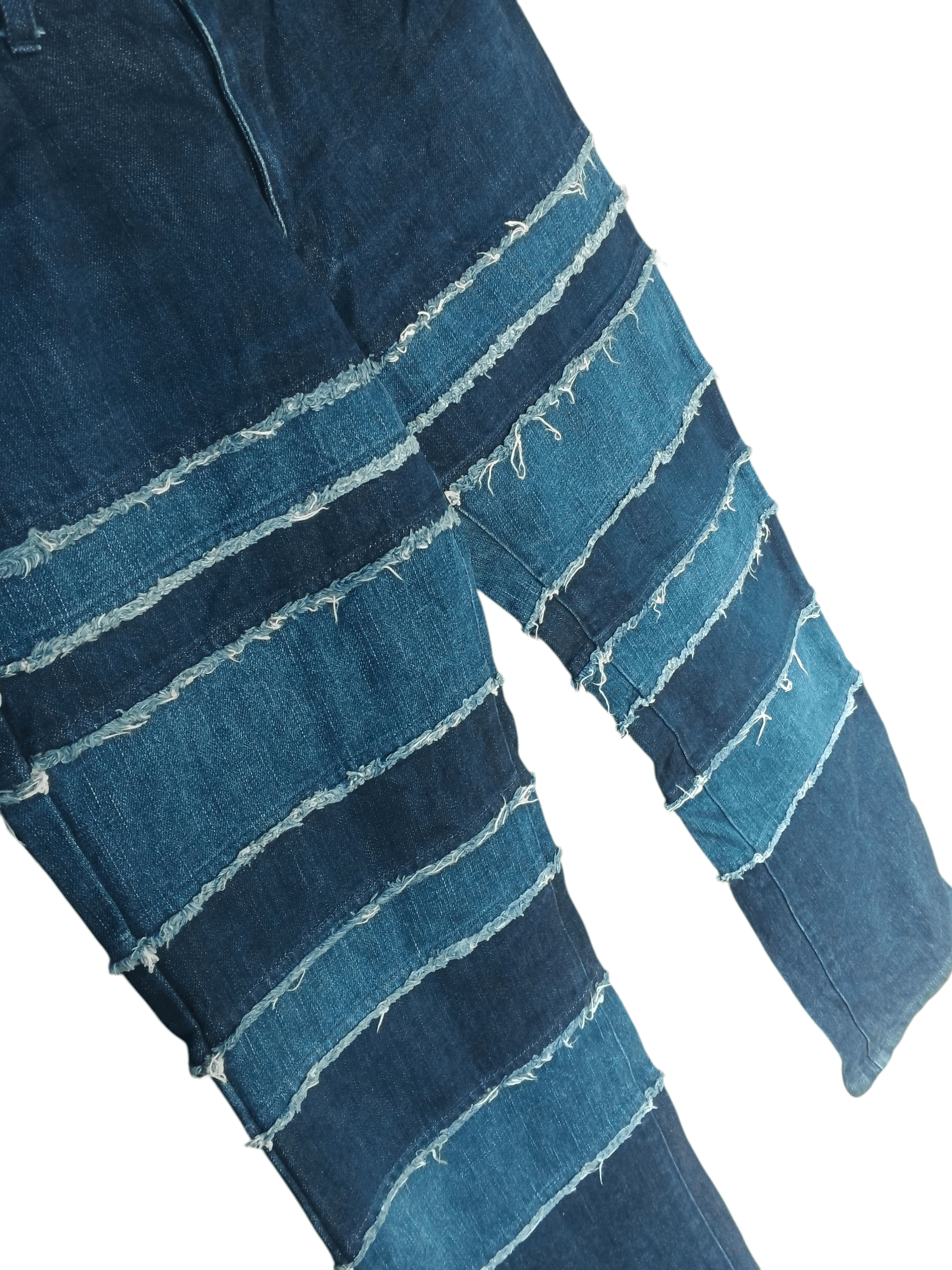 Japanese Brand Y2k Archive Edge Rupert Patchwork Flared Jeans Size US 34 / EU 50 - 4 Thumbnail