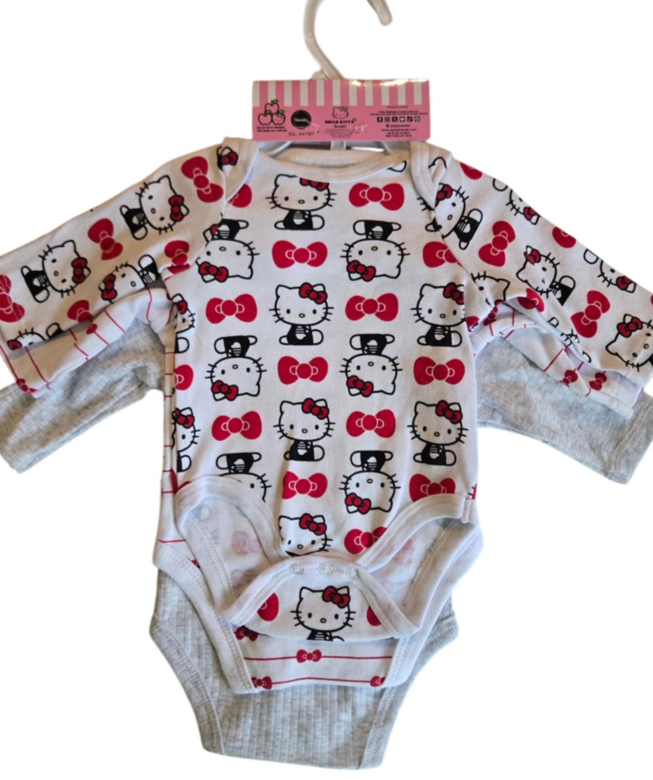 Other Hello Kitty Romper Set Baby Girl Bodysuits Newborn 0-3M NWT Size ONE SIZE - 2 Thumbnail