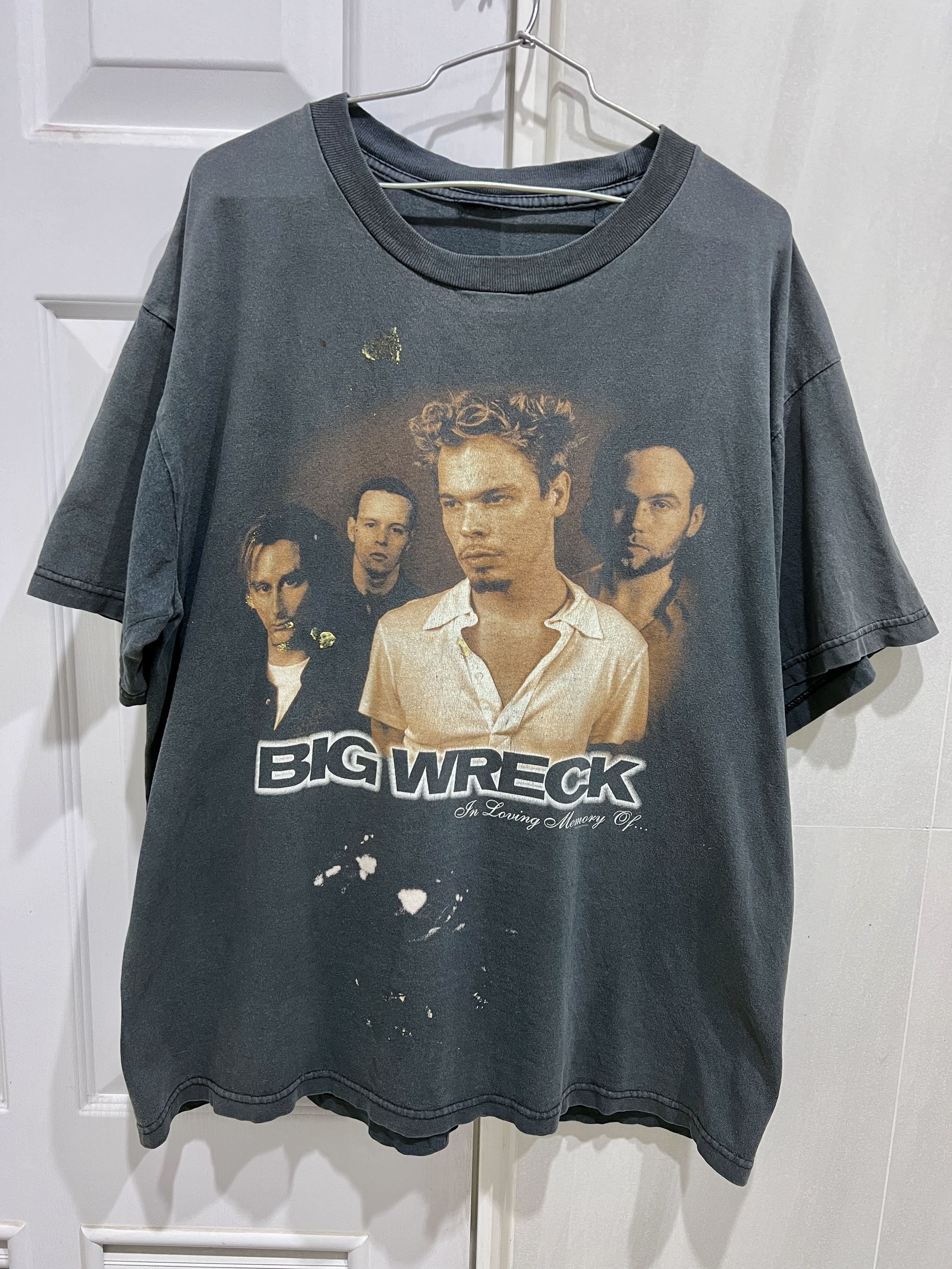 Band Tees × Vintage Vintage 90s Big Wreck Tee Faded Thrashed Alternative grunge Size US XL / EU 56 / 4 - 2 Thumbnail