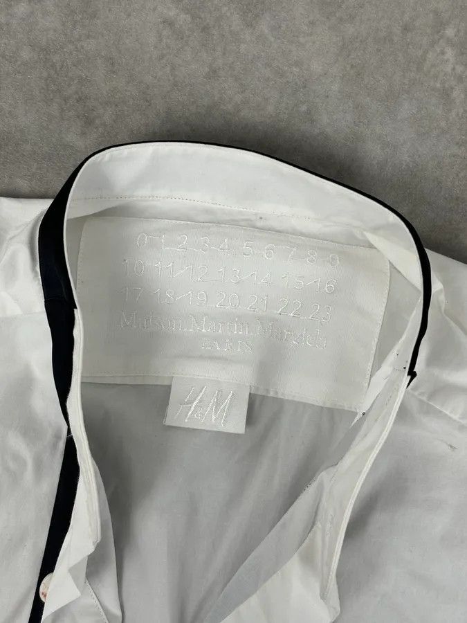 Maison Margiela Maison Margiela H&M White Trompe L’oeil Tie Shirt Size US XS / EU 42 / 0 - 8 Thumbnail
