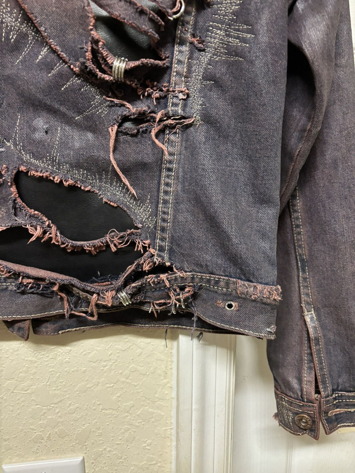 Army Of Me × Vintage Doll Waxed Denim Jacket Size US S / EU 44-46 / 1 - 7 Thumbnail