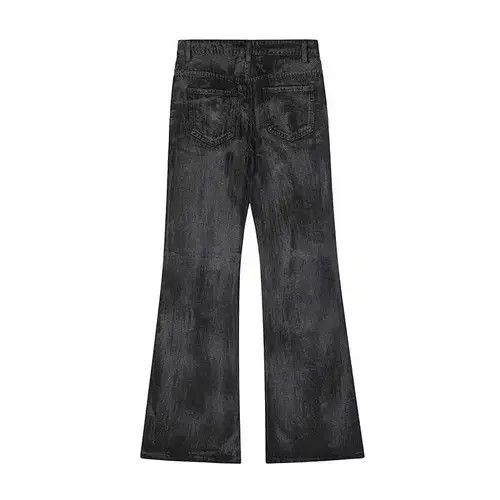 Designer × Jean paint distressed wax flared pants Size US 30 / EU 46 - 1 Thumbnail