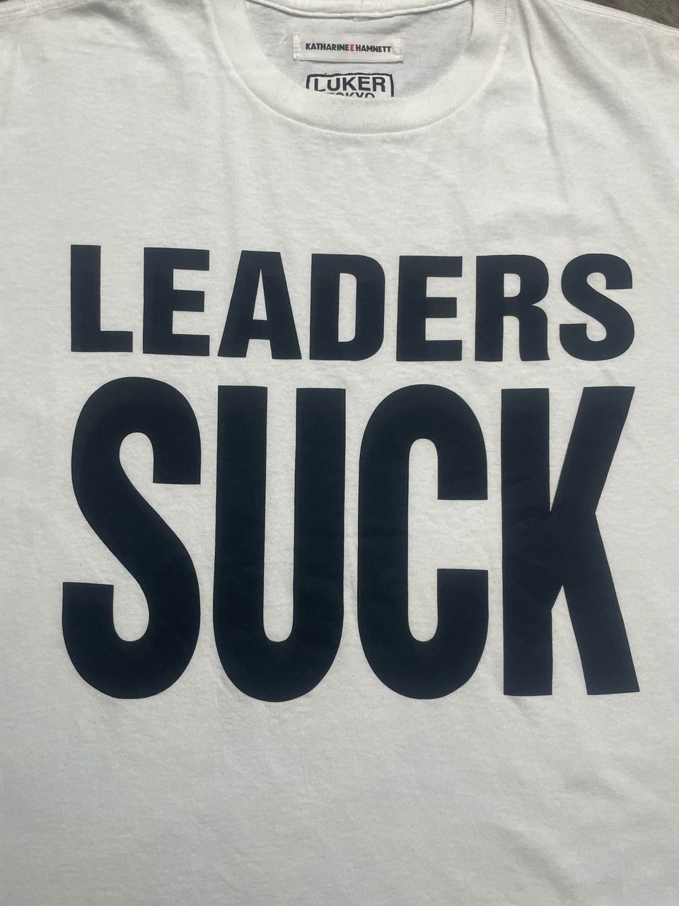 Katharine Hamnett London × Neighborhood Leader Suck by Luker Japan X Katharine E Hamnett Tshirt Size US M / EU 48-50 / 2 - 3 Thumbnail