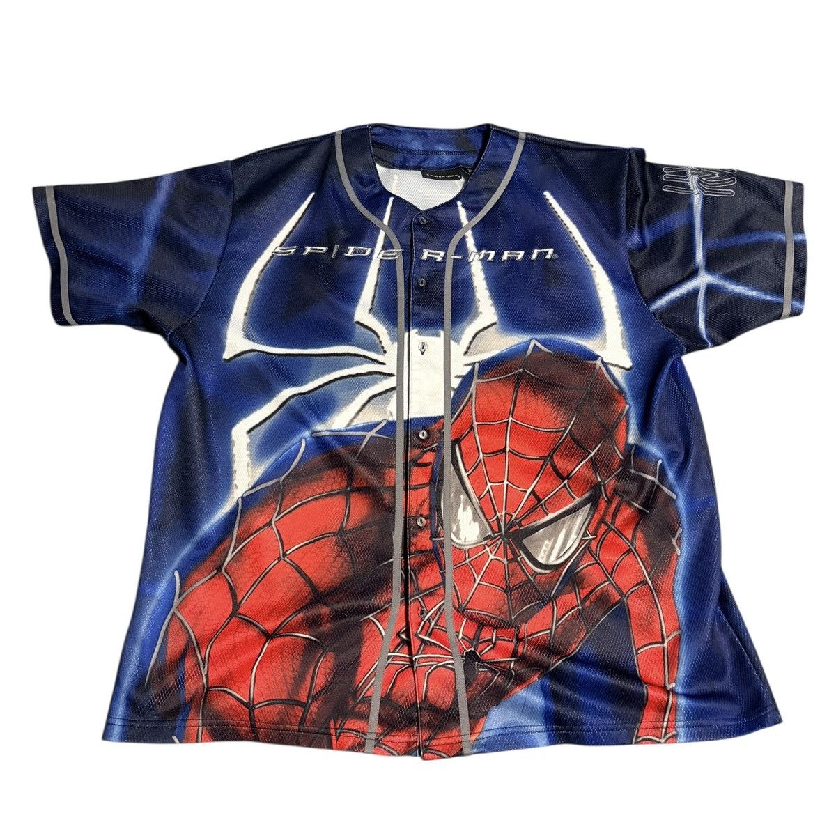Vintage 2002 Spider-Man Jersey Size US XL / EU 56 / 4 - 1 Thumbnail