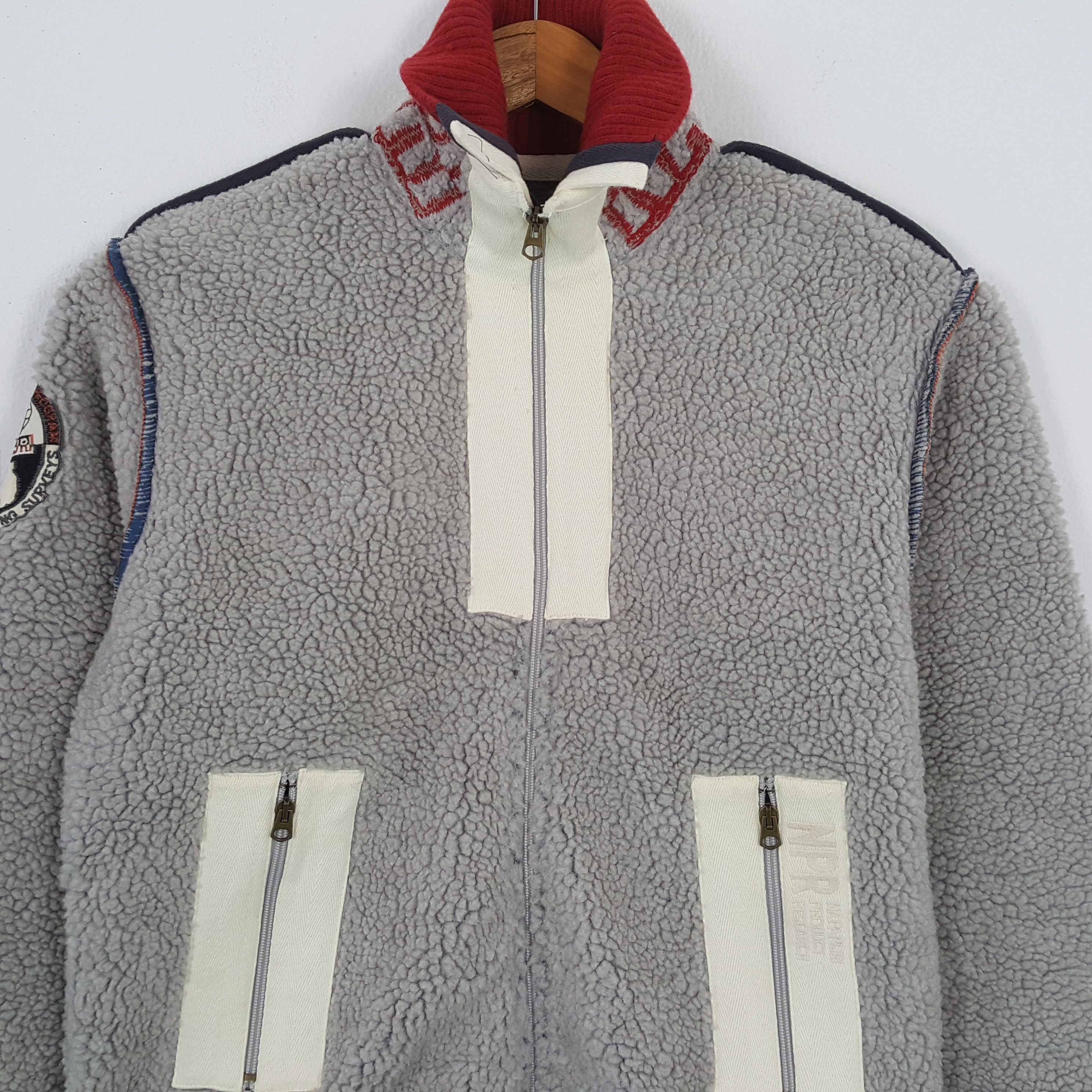 Napapijri × Vintage Vintage NAPAPIJRI Outdoor Style Sherpa Jacekt Size US M / EU 48-50 / 2 - 4 Thumbnail