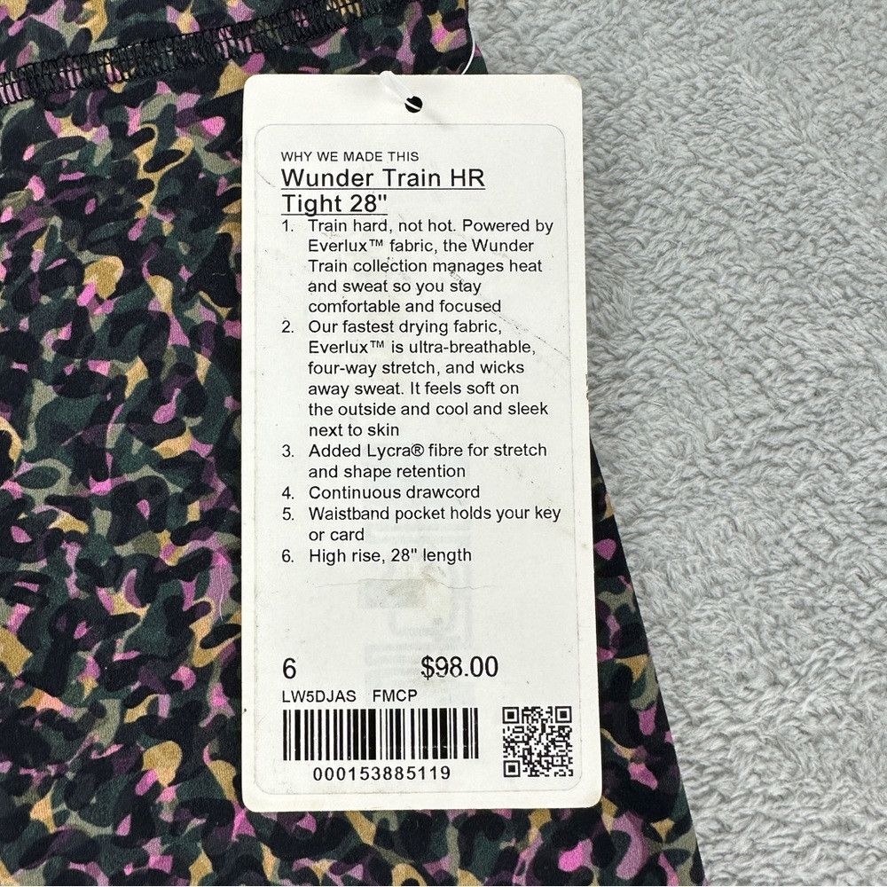 Lululemon Lululemon NWT Women's Size 6 Wunder Train HR Tight 28" LW5D Size 28" / US 6 / IT 42 - 2 Thumbnail
