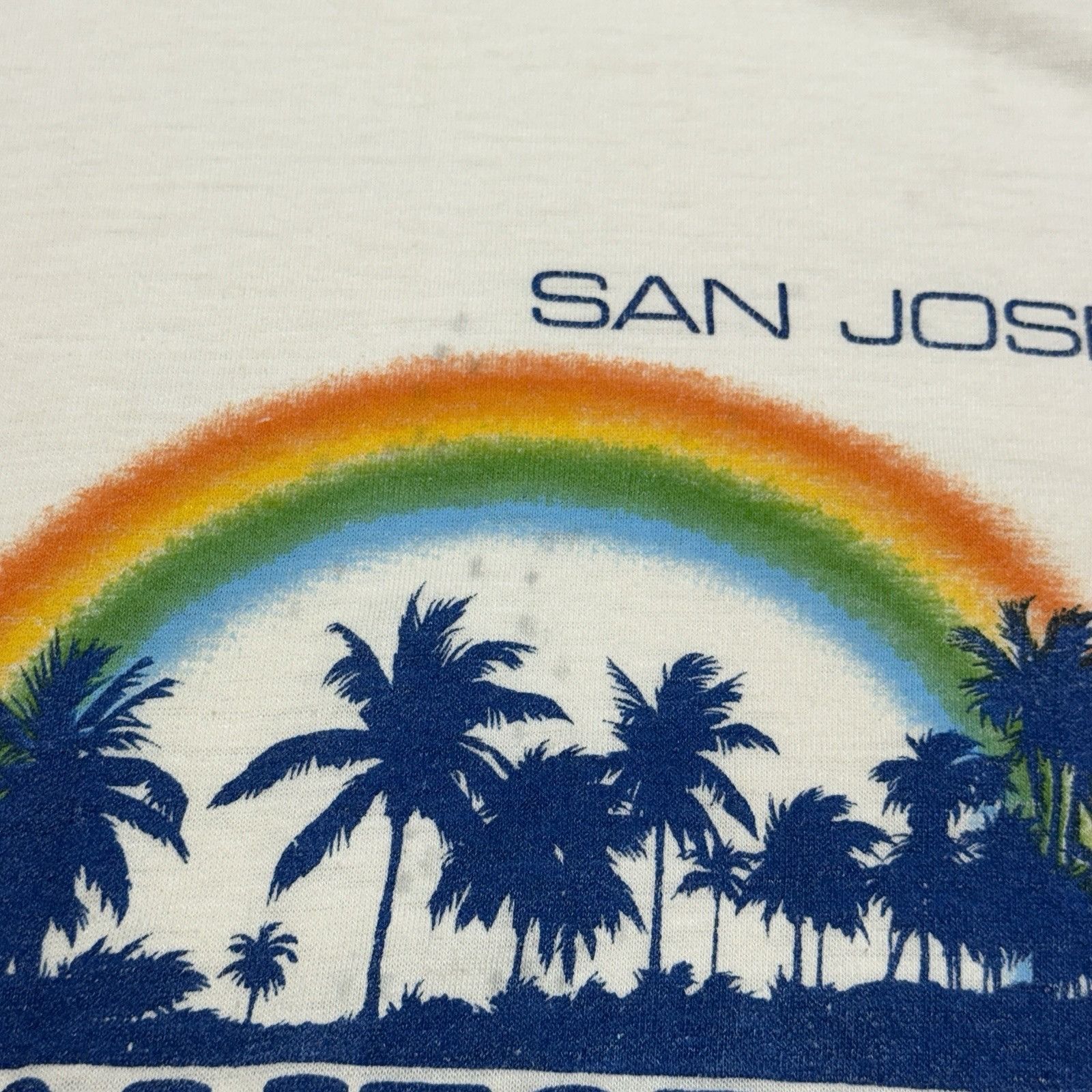 Vintage Vintage 80s California 3/4 Sleeve T Shirt Mens Large San Jos Size US L / EU 52-54 / 3 - 4 Thumbnail