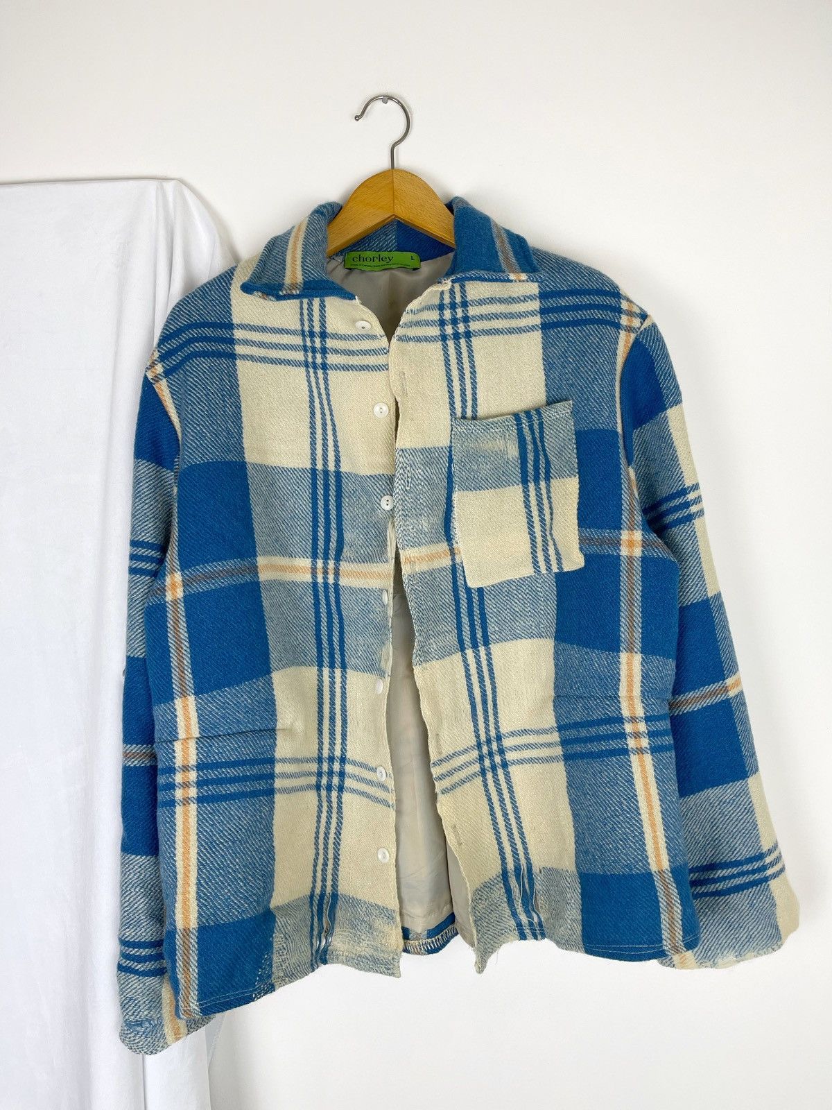 Chorley Chorley Oversized distressed wool darted flannel jacket Size US L / EU 52-54 / 3 - 1 Thumbnail