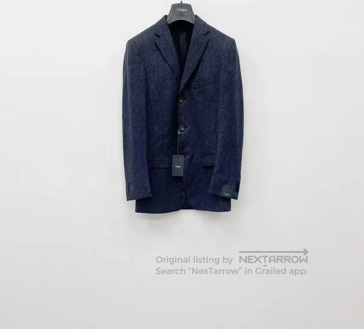 Z Zegna Gray Textured Single. Size US S / EU 44-46 / 1 - 2 Thumbnail