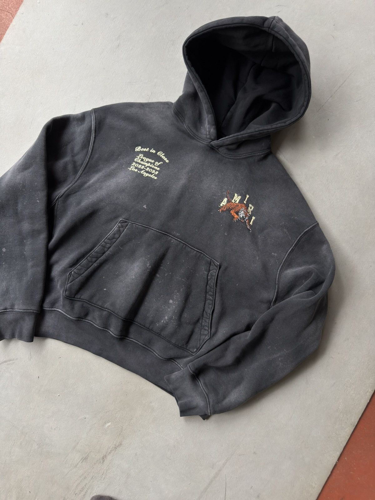 Amiri Amiri Black & White Tiger Varsity Logo Hoodie Size US L / EU 52-54 / 3 - 3 Thumbnail