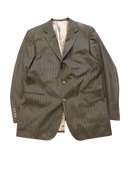 Yves Saint Laurent Luxury Yves Saint Laurent Classic Striped Blazer Size 52R Size 52R - 1 Thumbnail