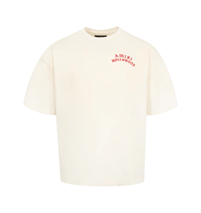 Amiri o1h1sh11225 Hollywood Oversized Tee in White Size US XXL / EU 58 / 5 - 1 Thumbnail