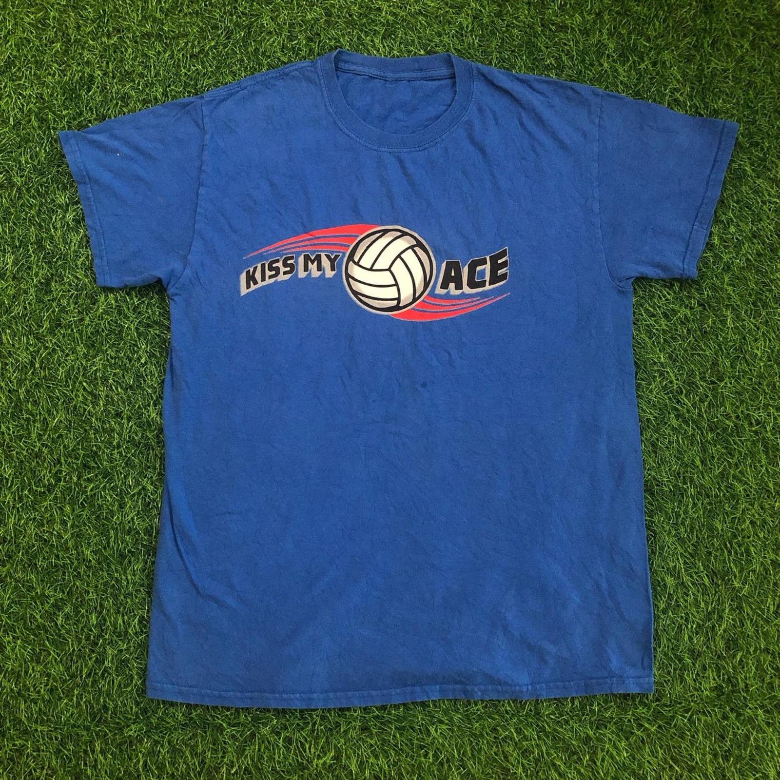Other Blue ‘Kiss My Ace’ Volleyball Graphic Number Tee Size US M / EU 48-50 / 2 - 1 Thumbnail