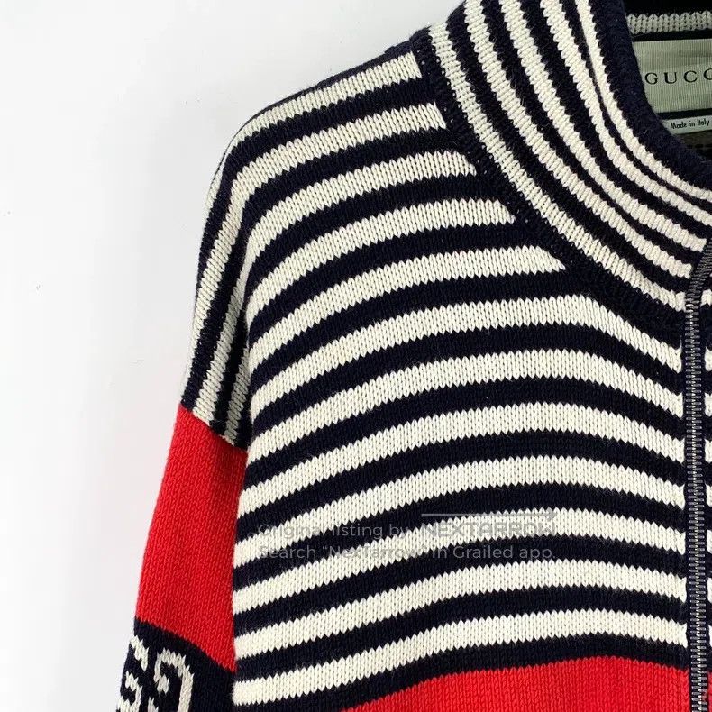 Gucci Gucci Colour block striped logo jacquard stitching cotton Size US M / EU 48-50 / 2 - 3 Thumbnail