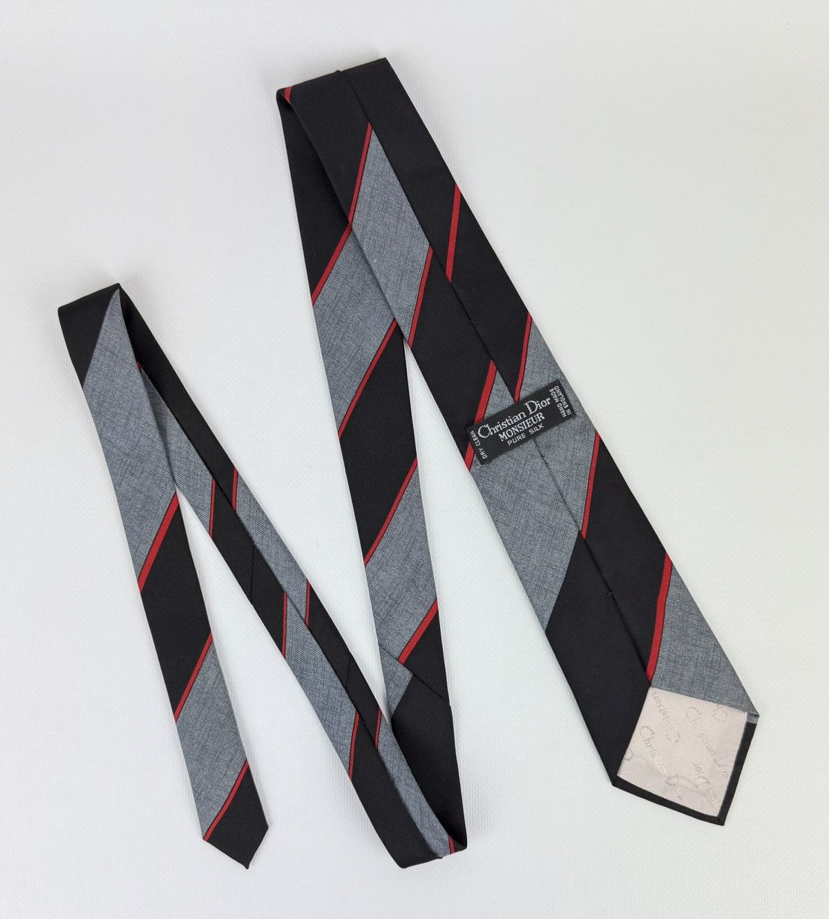 Christian Dior Monsieur Vintage Christian Dior Monsieur 100% silk Tie Necktie for Size ONE SIZE - 3 Thumbnail
