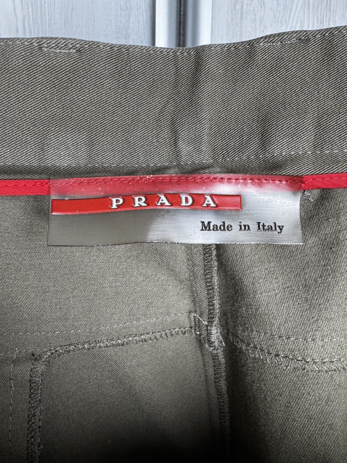 Prada Prada Milano Linea Rossa vintage khaki green chino pants Size US 32 / EU 48 - 7 Thumbnail