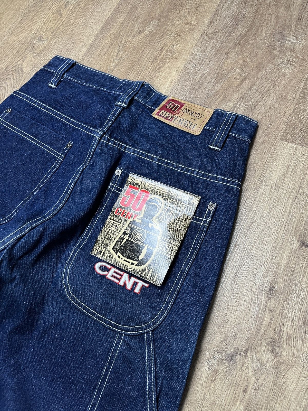 50 Cent × Vintage ➕ baggy 50 cent carpenter vintage jeans hip hop skate style Size US 31 - 4 Thumbnail