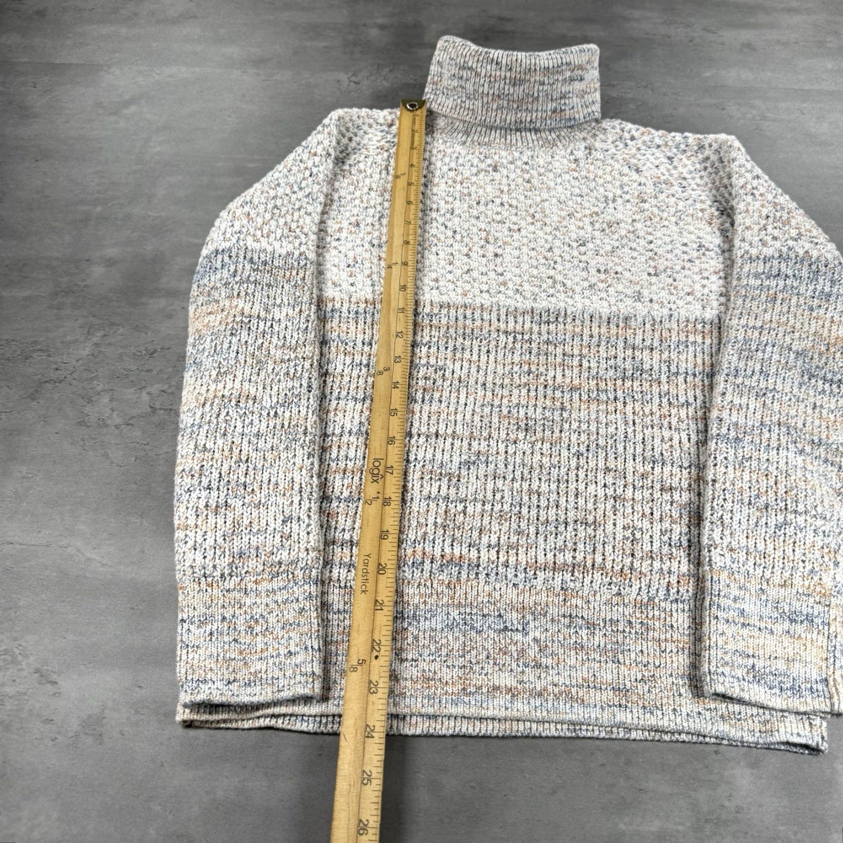 Prana prAna Callisto Sweater Women S White Blue Orange Knit Turtleneck SO SOFT Cozy Womens Size S / US 4 / IT 40 - 6 Thumbnail