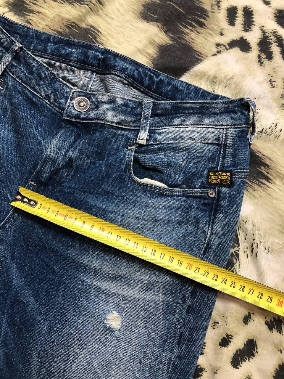 G-Star G STAR Blue Faded Distressed Denim Jeans STREETWEAR Size US 31 - 6 Thumbnail