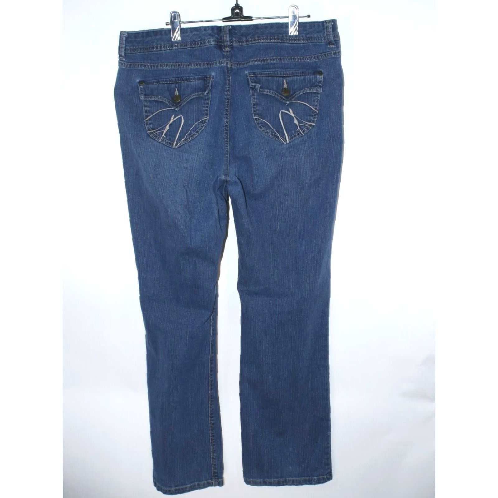 Gloria Vanderbilt Gloria Vanderbilt Amanda Medium Jeans 16 Women's Blue 35X30 High Rise Straight Zip Inseam 30 Comment: VG Size 38" / US 16 / IT 52 - 4 Thumbnail