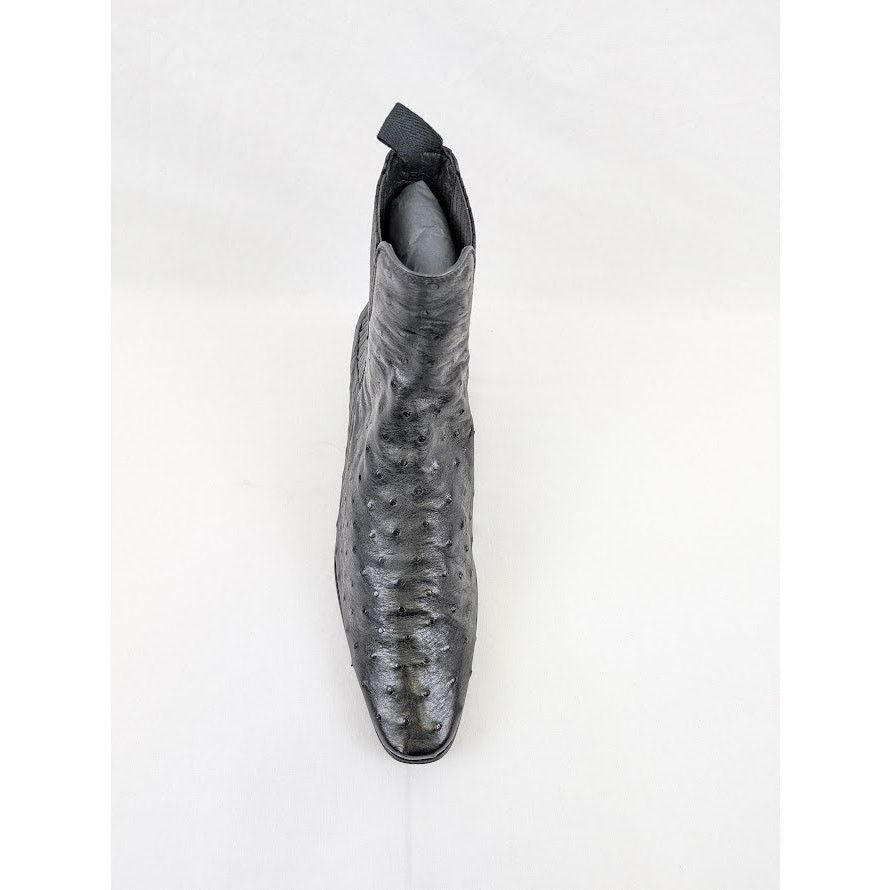 Saint Laurent Paris o1rshd1 Ostrich Leather Boots in Black Size US 8 / EU 41 - 7 Thumbnail
