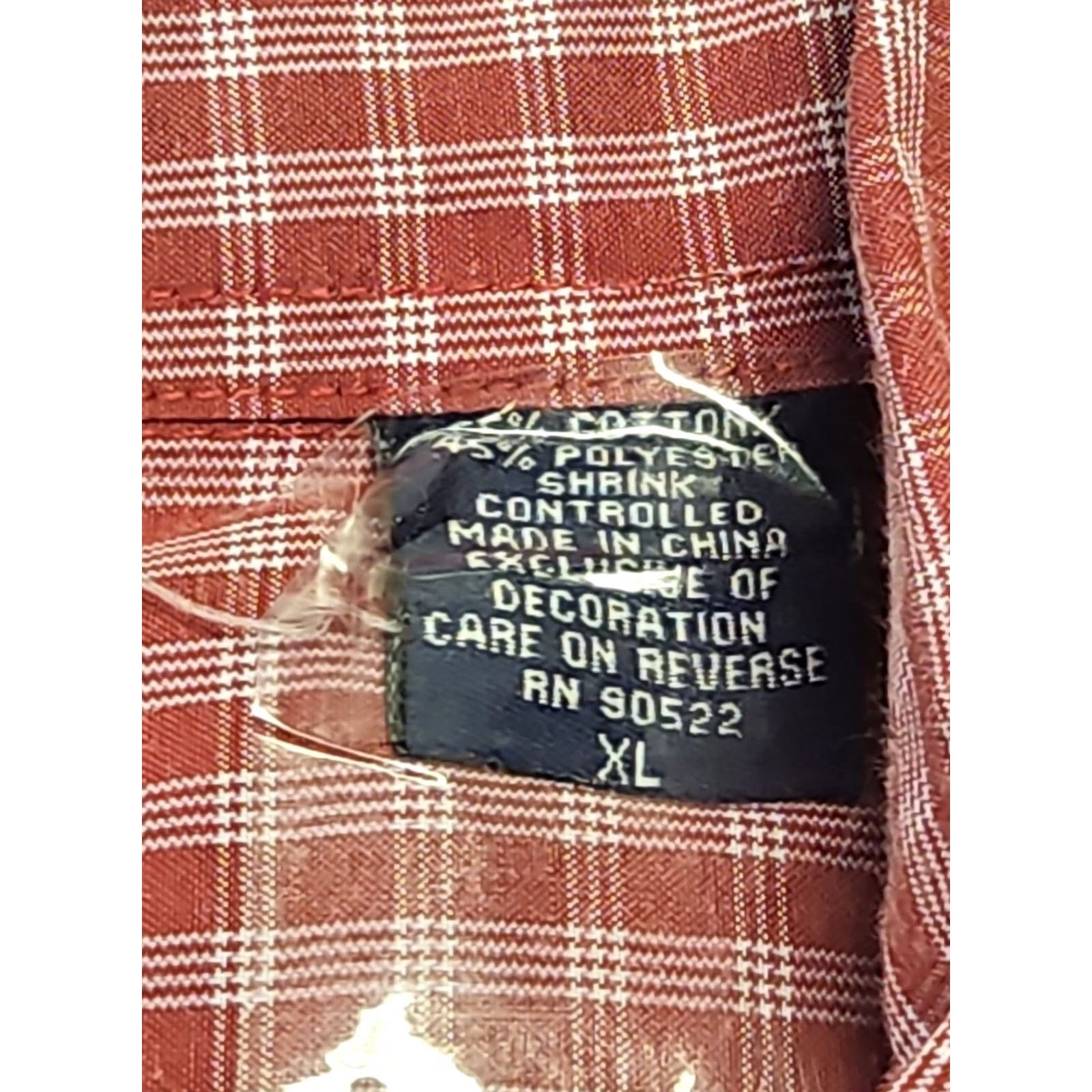 Vintage Arkansas Razorbacks Shirt Mens XL Red Gingham Check Button Down SEC College Size US XL / EU 56 / 4 - 7 Thumbnail