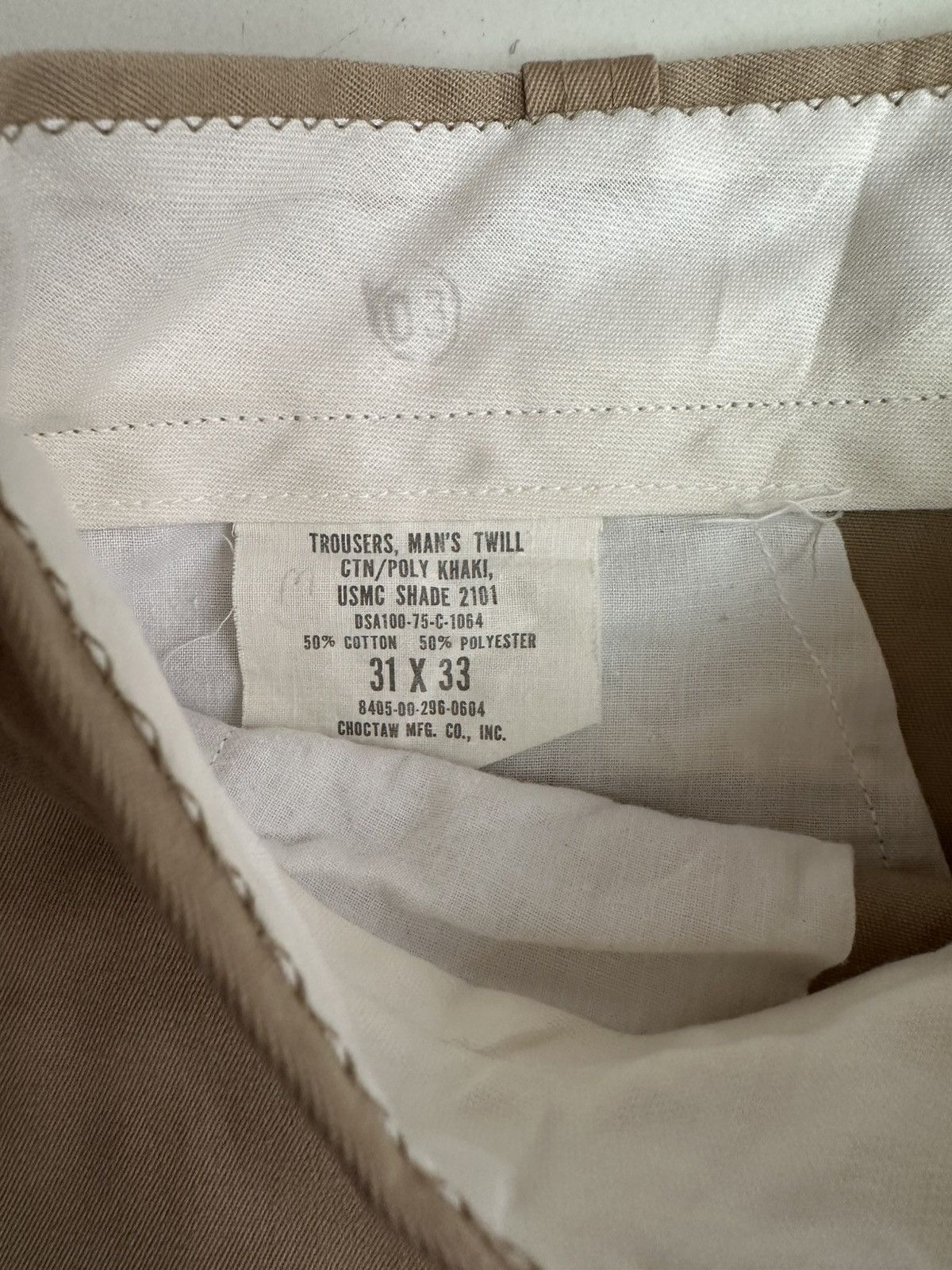 Vintage True Vintage 70s USMC Chinos Trousers Size US 31 - 4 Thumbnail