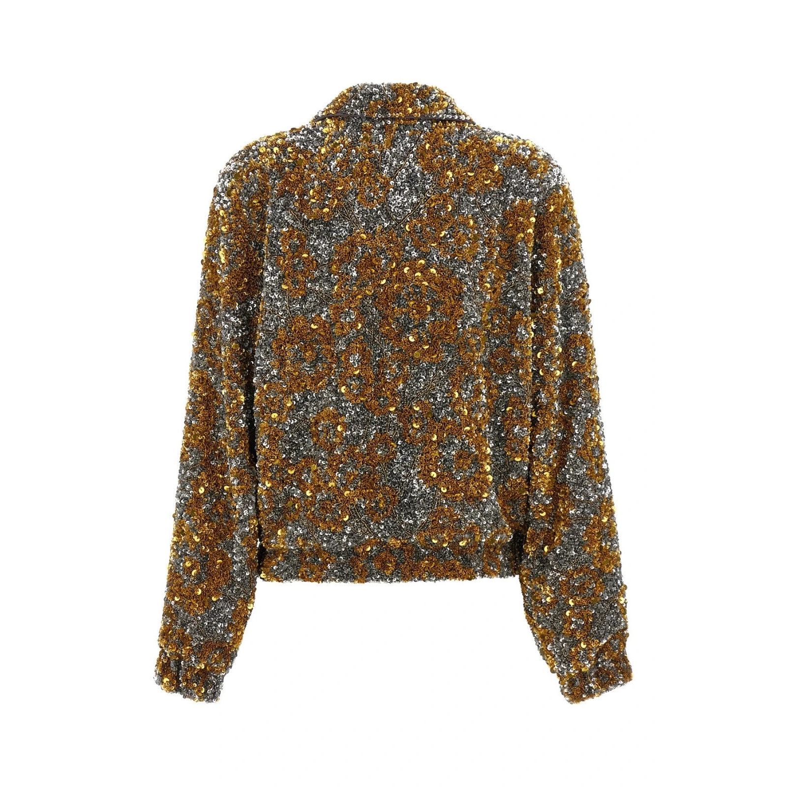 Dries Van Noten DRIES VAN NOTEN Vinnia Brown Sequin Jacket New & Authentic ( Size XS / US 0-2 / IT 36-38 - 2 Thumbnail