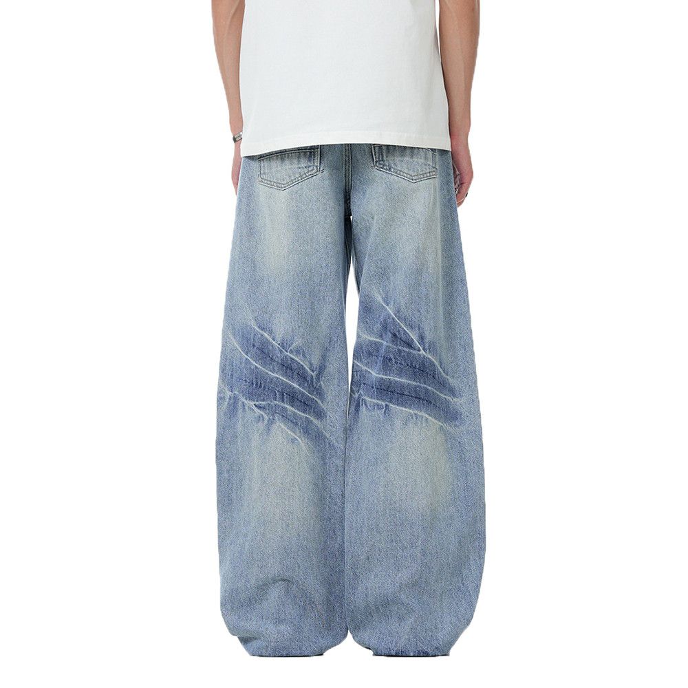 Jean × Vintage High Street Distressed Lightning Texture Jeans Size US 28 / EU 44 - 2 Thumbnail