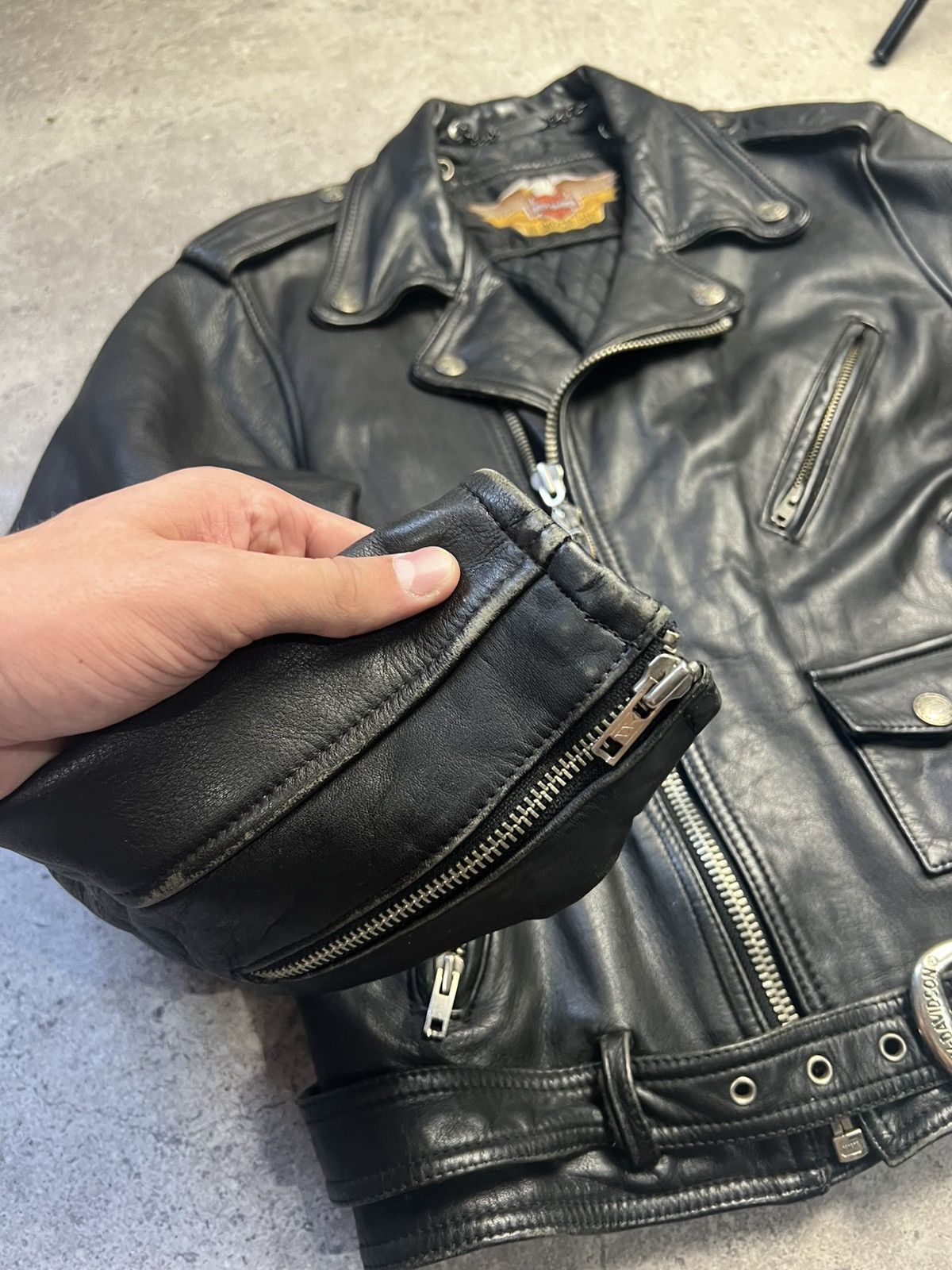 Harley Davidson HARLEY DAVIDSON vintage leather jacket Size US M / EU 48-50 / 2 - 9 Thumbnail
