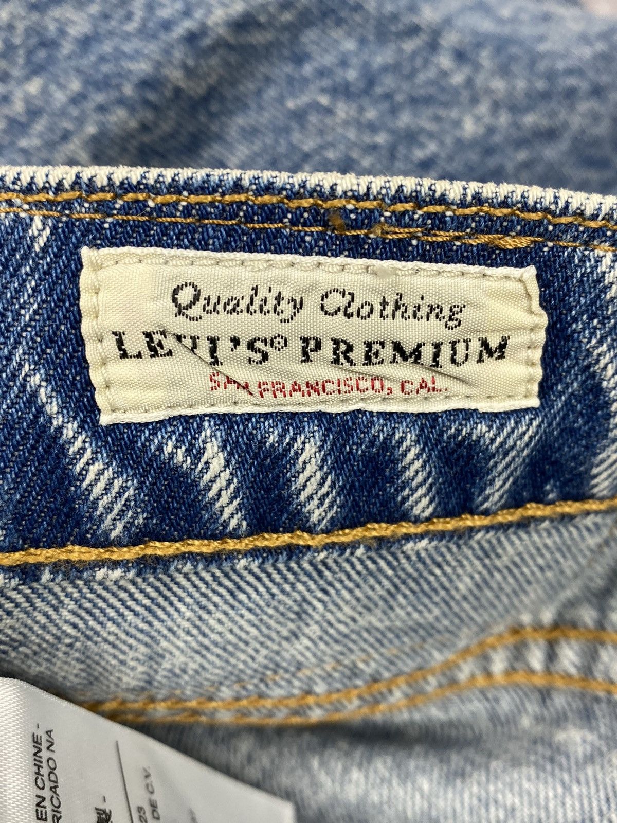 Designer × Levi's Levis 512 Premium San Francisco Reflective Wash Denim Jeans Size US 33 - 12 Thumbnail