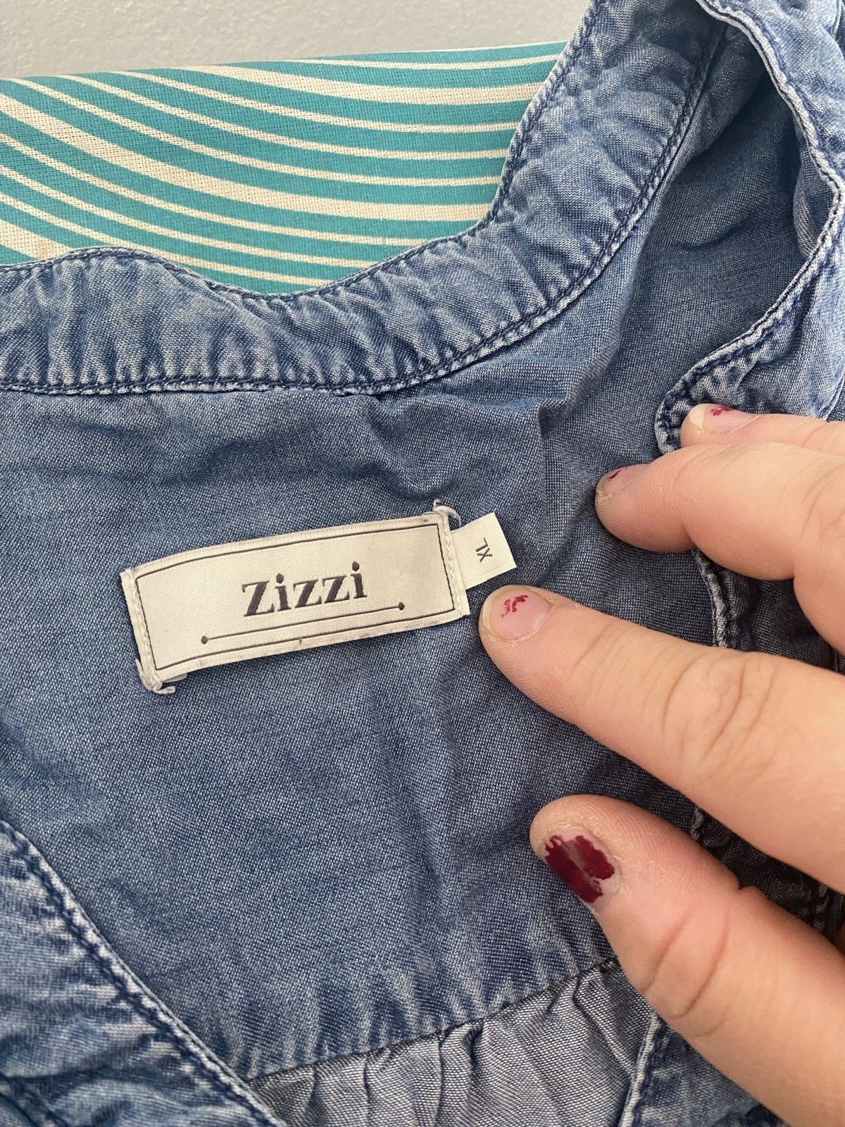 Other Zizzi Denim Shirt Plus Size XL Uk20 S25 Size 3XL / US 20-22 - 3 Thumbnail