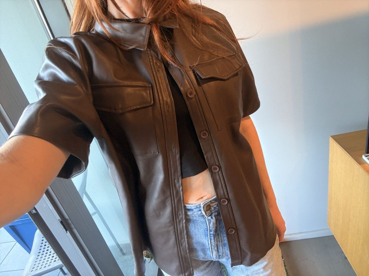 Other PU Brown Leather Shaket Size M / US 6-8 / IT 42-44 - 2 Thumbnail