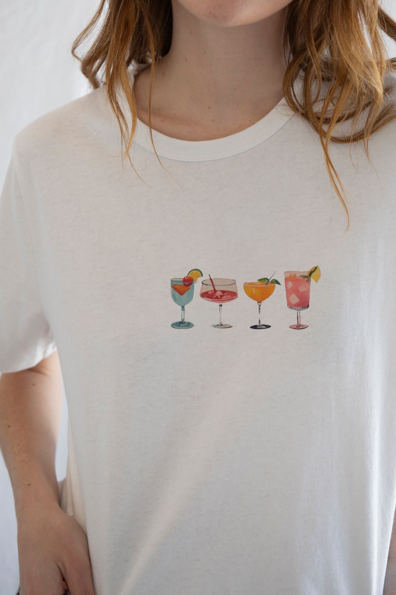 Designer × Vintage A Line of Cocktails Tee | Graphic Summer Size S / US 4 / IT 40 - 2 Thumbnail