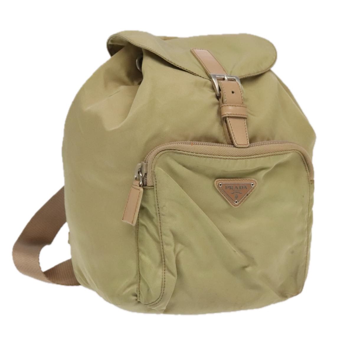Prada Re-Nylon Khaki Synthetic Backpack Bag (Pre-Owned) Size ONE SIZE - 1 Thumbnail