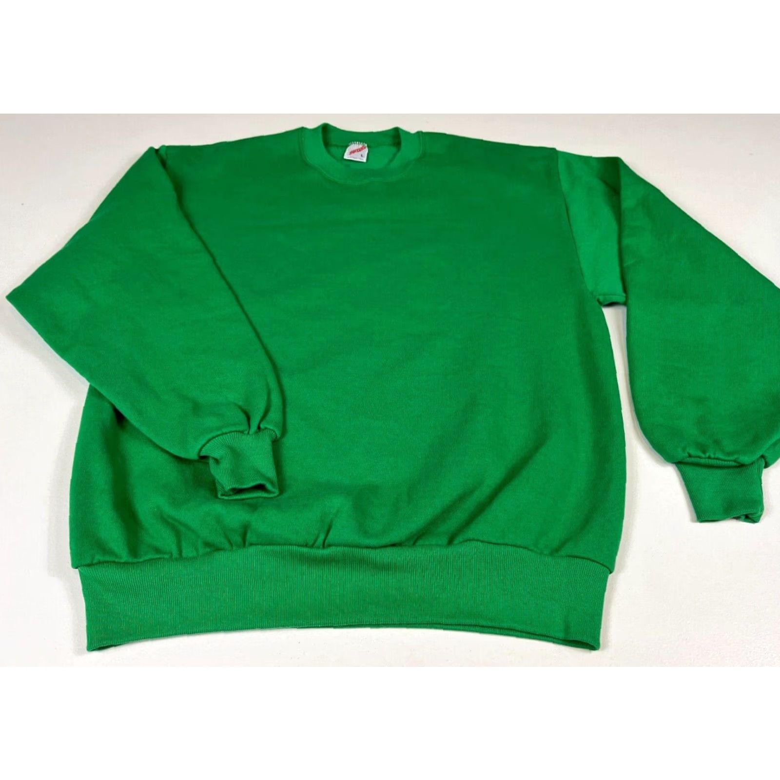 Jerzees NOS Jerzees Unisex Adults Crewneck Sweatshirt L Green 90s Vintage Made in USA Size US L / EU 52-54 / 3 - 3 Thumbnail