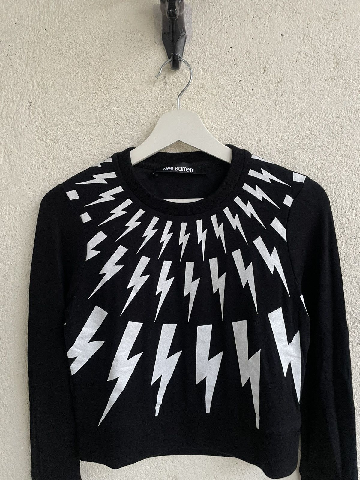Maison Margiela 2000s Neil Barrett Lightning Bolt Print Cropped Y2K Hysteric Size S / US 4 / IT 40 - 2 Thumbnail