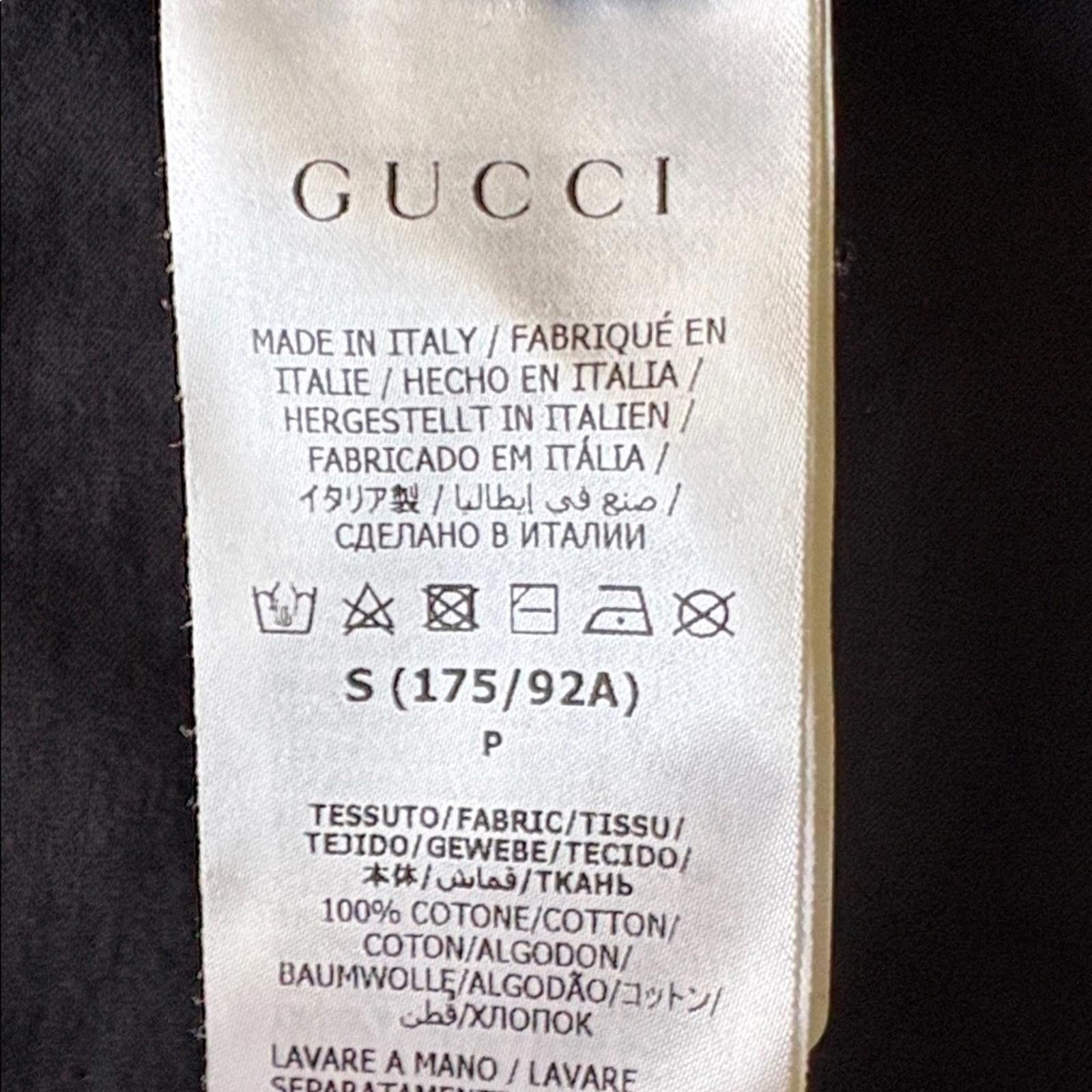 Gucci Gucci Made in Italy Blade Print T-Shirt Black 565806 XJAZY Size US S / EU 44-46 / 1 - 8 Thumbnail