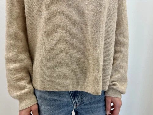 Acne Studios Acne Studios Womens Fn Wn Knit Alpaca Wool Jumper Beige Size S / US 4 / IT 40 - 9 Thumbnail