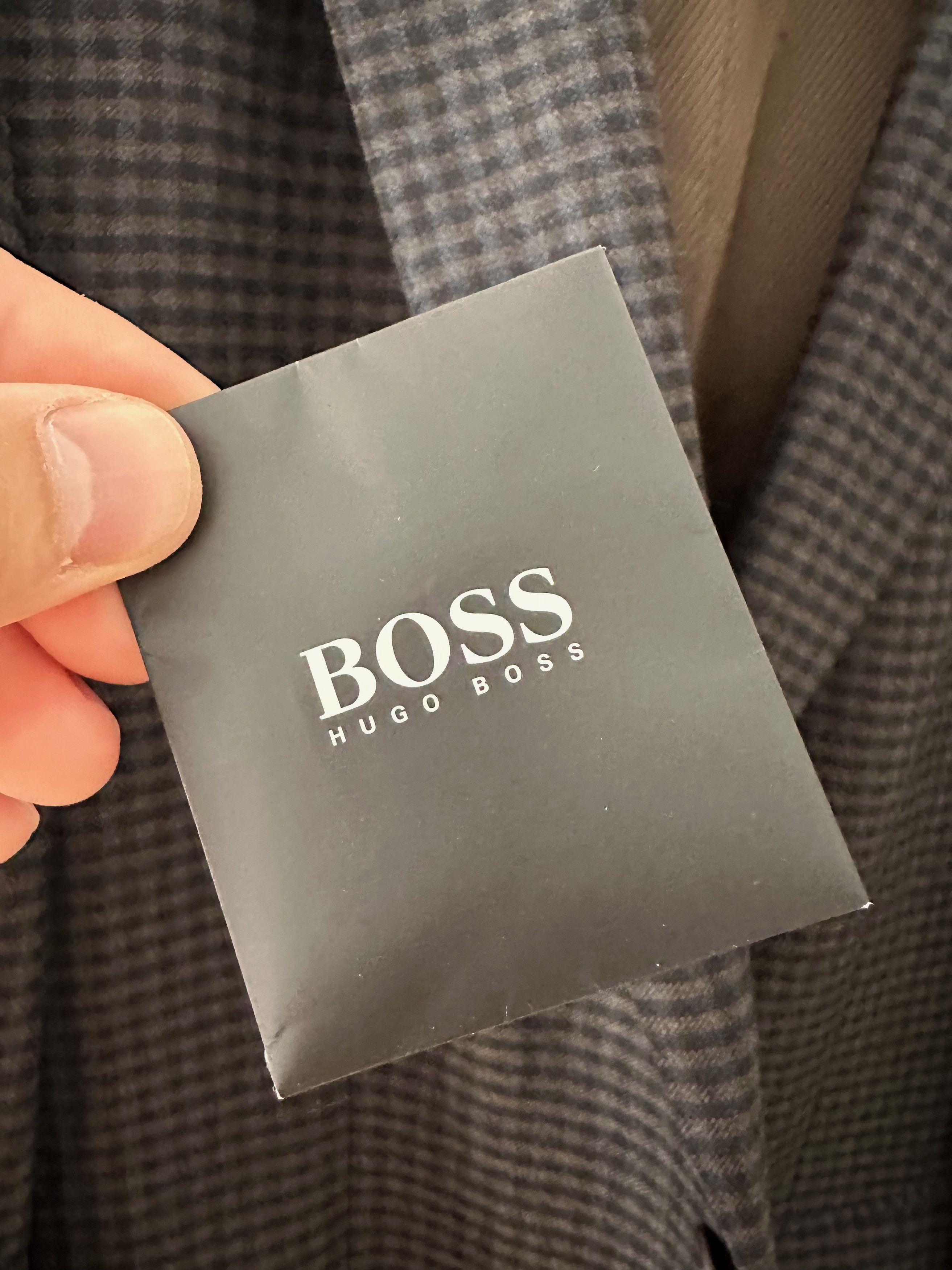 Hugo Boss Hugo Boss The Smith 5 check WOOL blazer Elbow patches Size 44R - 7 Thumbnail