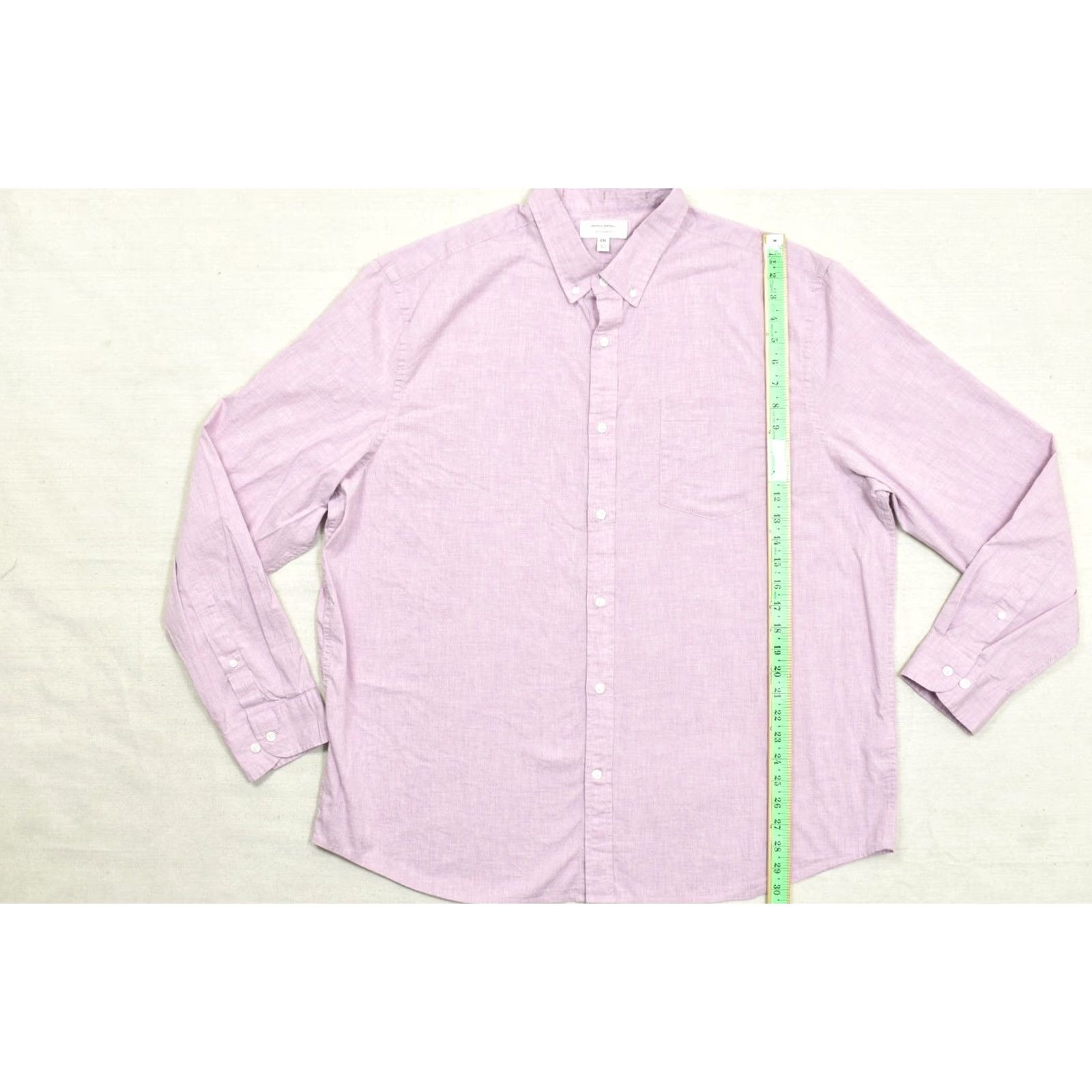 Banana Republic Banana Republic Untucked Fit XXL Purple Cotton Button Down Long Sleeve Shirt Mens Size US XXL / EU 58 / 5 - 2 Thumbnail